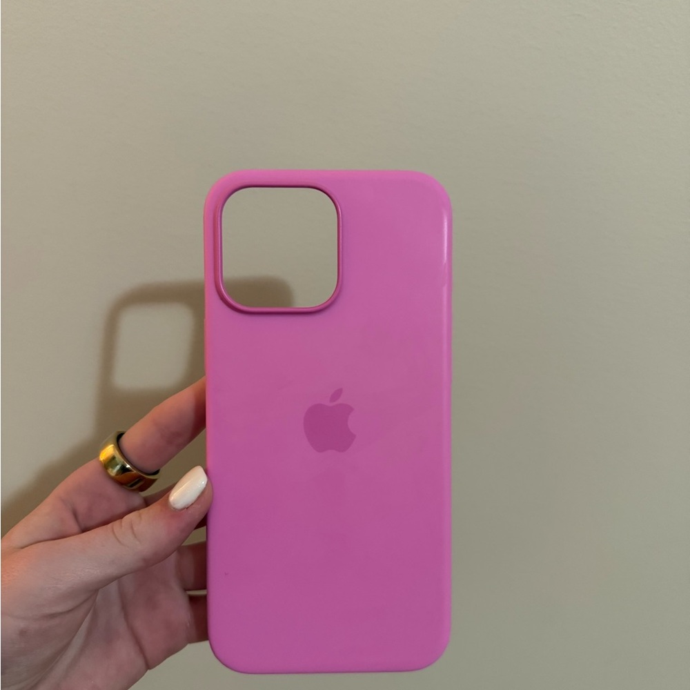 Apple Pink Silicone iPhone Case